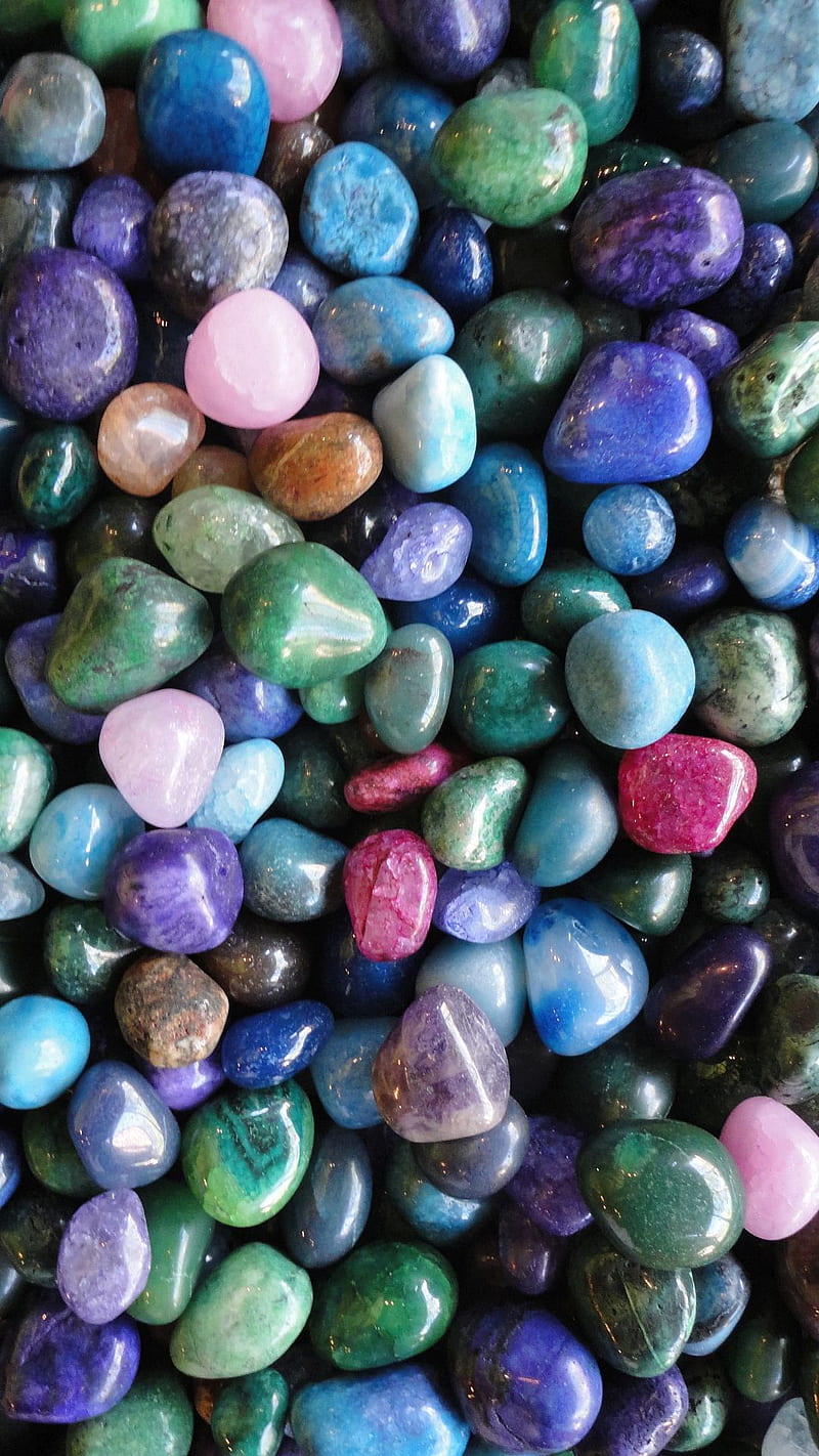 Polished Pebbles, colorful, HD phone wallpaper