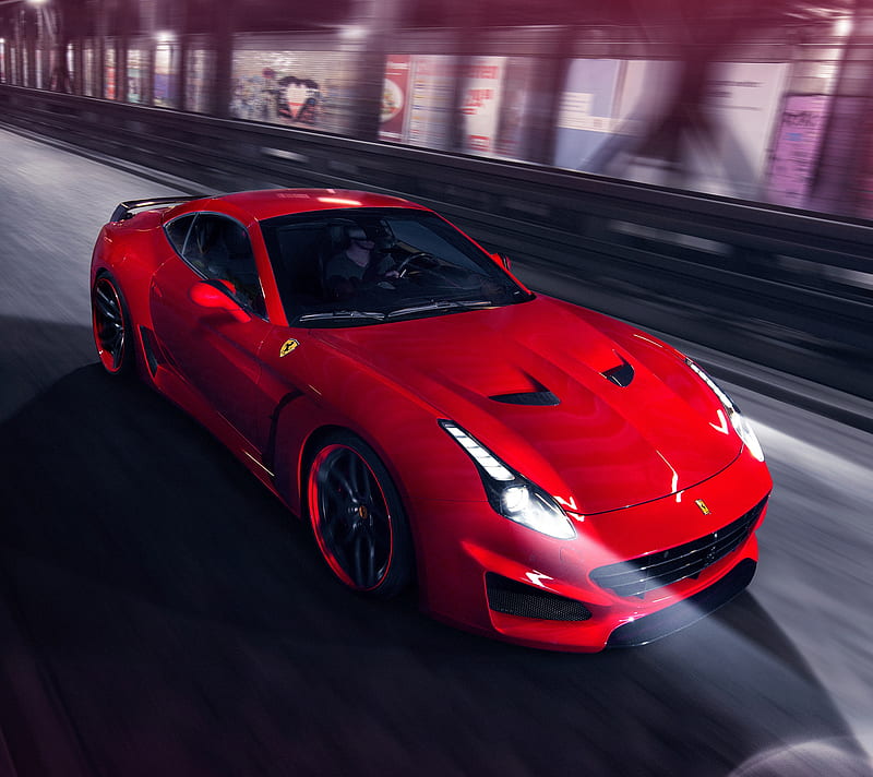 Tuned Ferrari, Italy, Red, Hd Wallpaper 