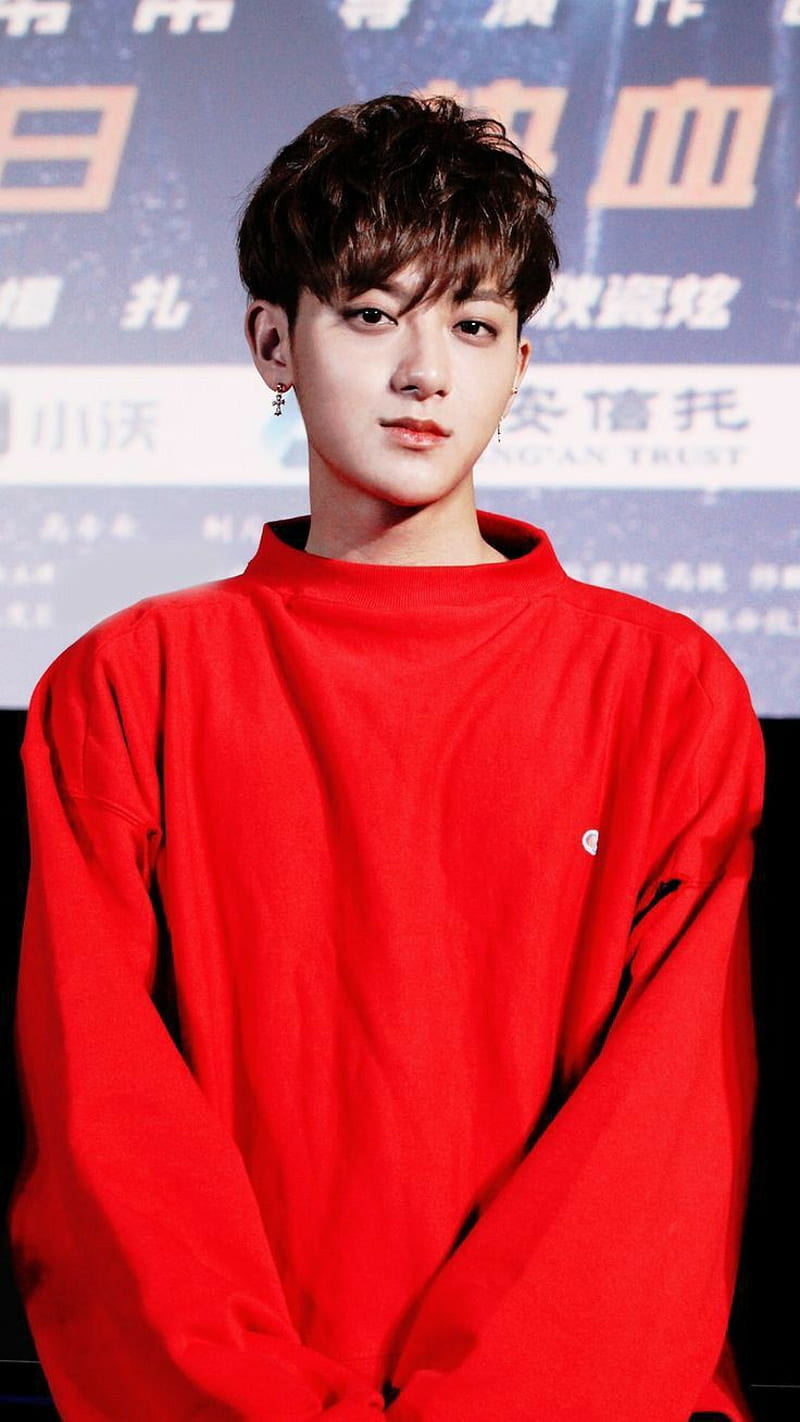That smile, beggar, brightest star in the sky, cpop, cute tao, exo, expose, huang zitao, red, ztao, ztao smile, HD phone wallpaper