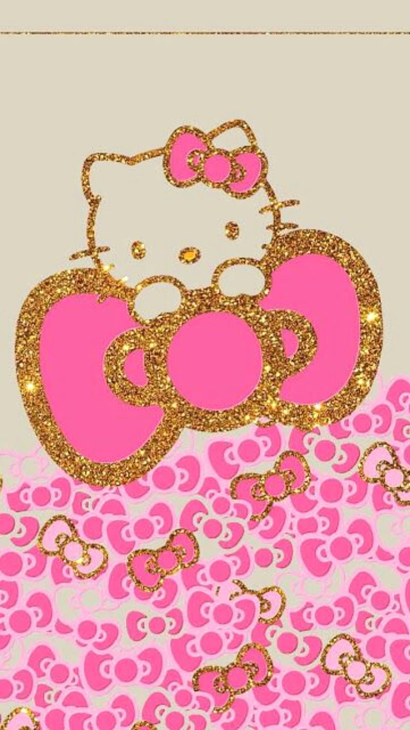 hello kitty glitter wallpaper