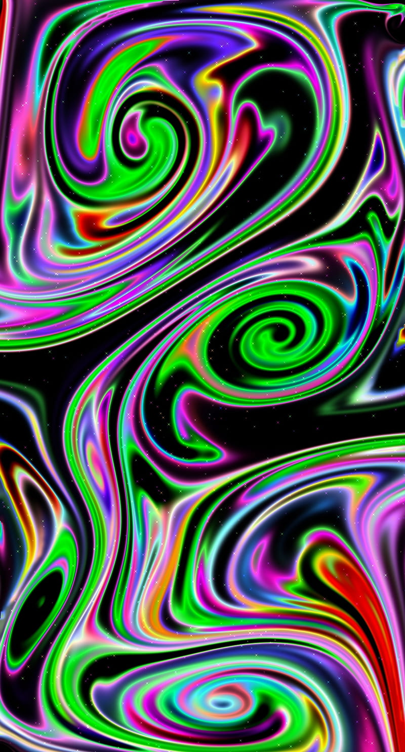 Neon swirls, colours, neon swirl, HD phone wallpaper