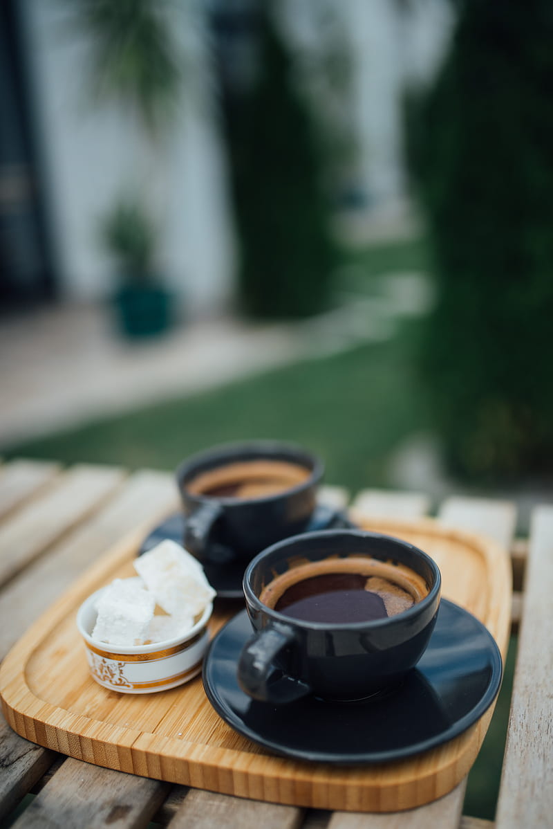 espresso, coffee, drink, cups, breakfast, HD phone wallpaper