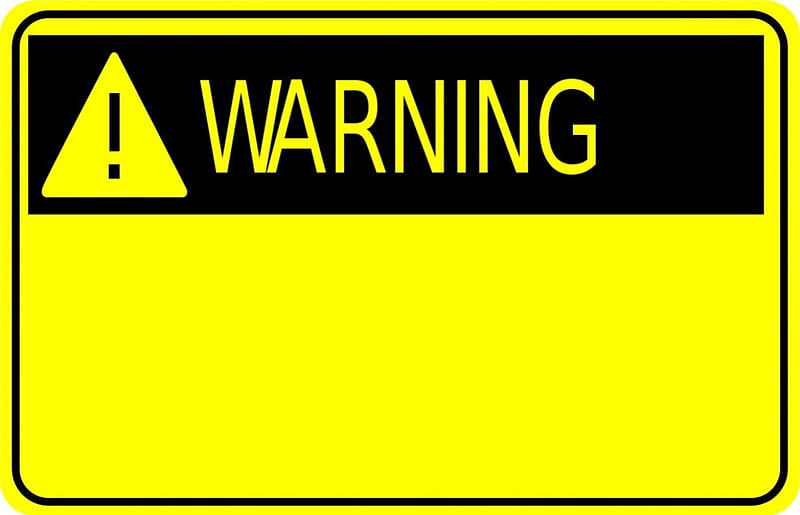 WARNING!, yellow, black, sign, warning, HD wallpaper