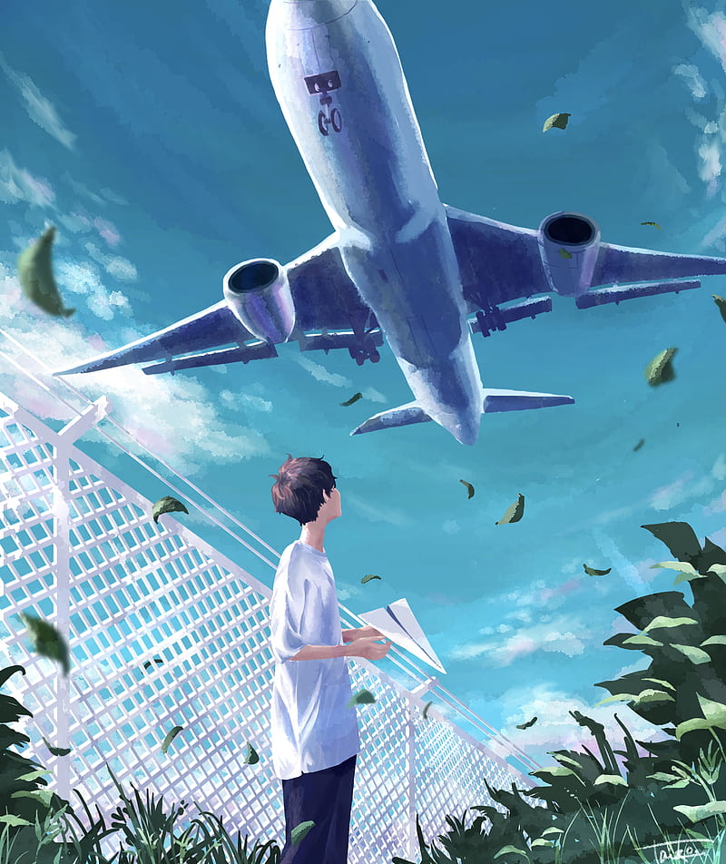 Anime Plane, anime, planes, HD wallpaper | Peakpx