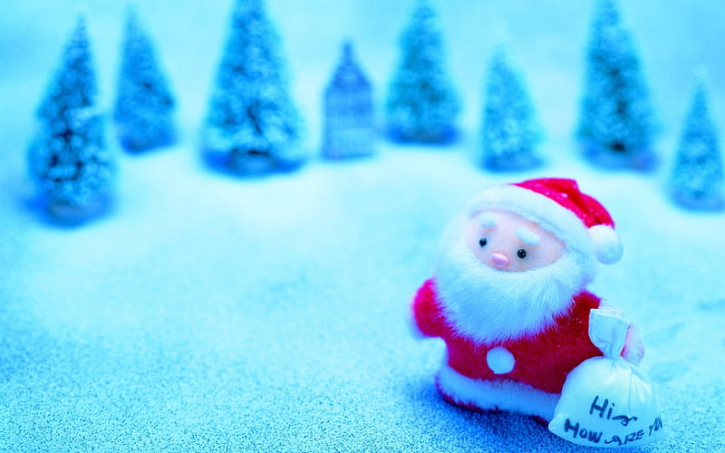 - Mini Toy Sana Claus- Christmas Sana Claus, HD wallpaper