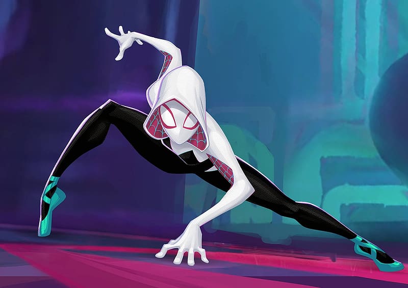 SUP on Tumblr: Spider-Gwen. I'm excited to see Spider-Man: Into The Spider-Verse  this weekend, it looks super fun! (Pose...