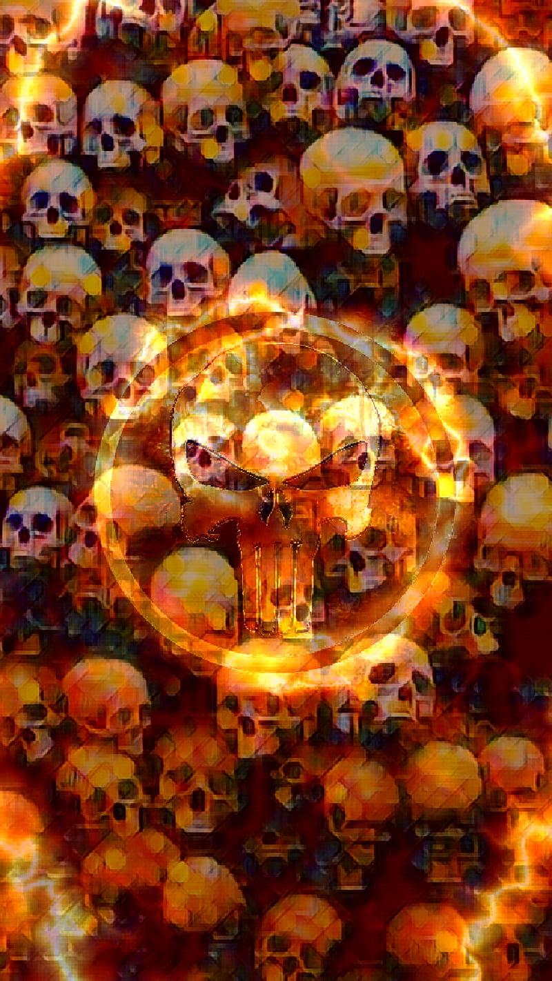 Punisher Revenge, punisher, skull, HD phone wallpaper
