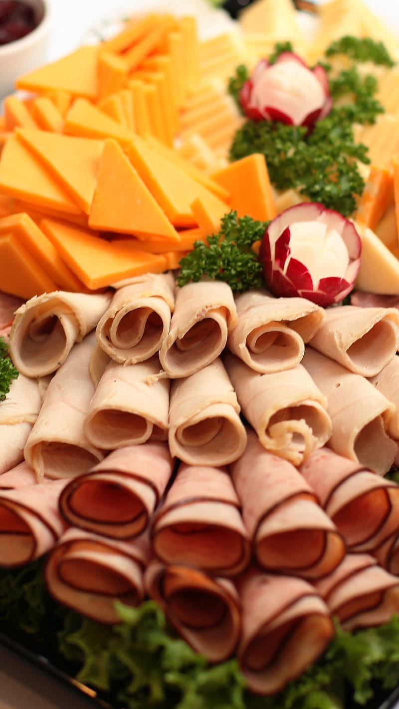 Super Bowl Party, cheese, food, meat, snacks, tray, yum, HD phone wallpaper