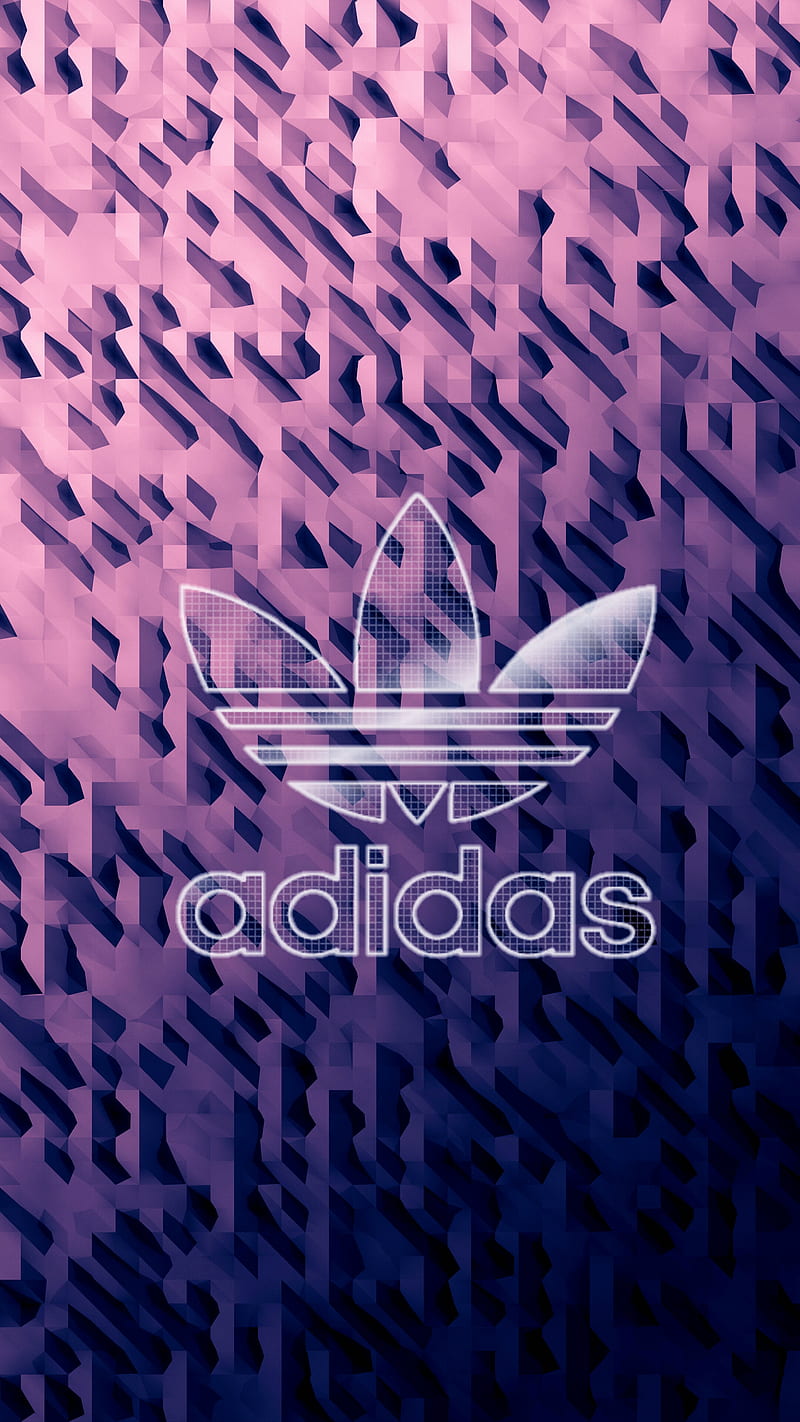 Adidas , logos, purple, HD phone wallpaper