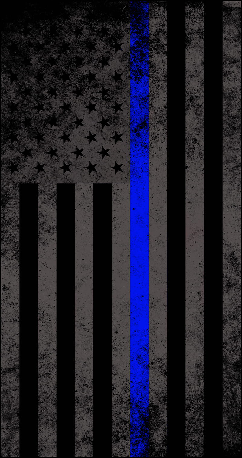 Police Support Flag, flag, police, support, HD phone wallpaper