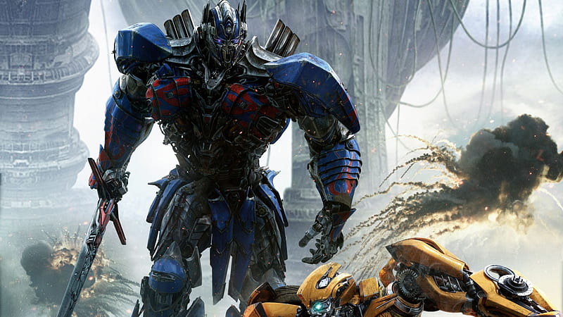 Transformers: The Last Knight, Optimus Prime, Bumblebee, , , Background, Mdskmh, Optimus Bumblebee Movie, HD wallpaper