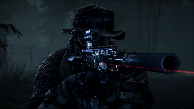Night, Battlefield, Soldier, Video Game, Gun, Sniper, Battlefield 4, HD wallpaper