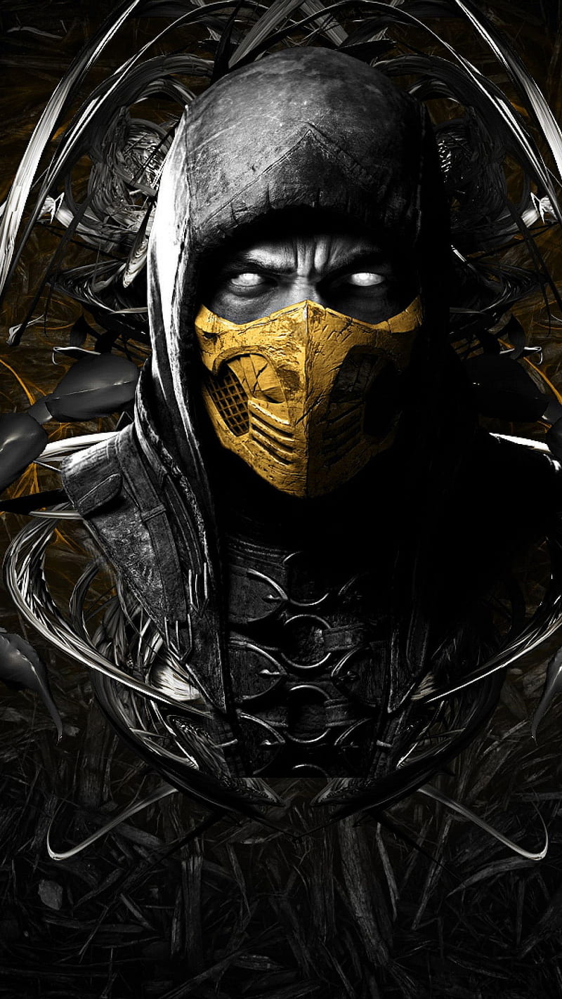 Mortal Kombat, scorpion, scorpions, theme, zero, HD phone wallpaper