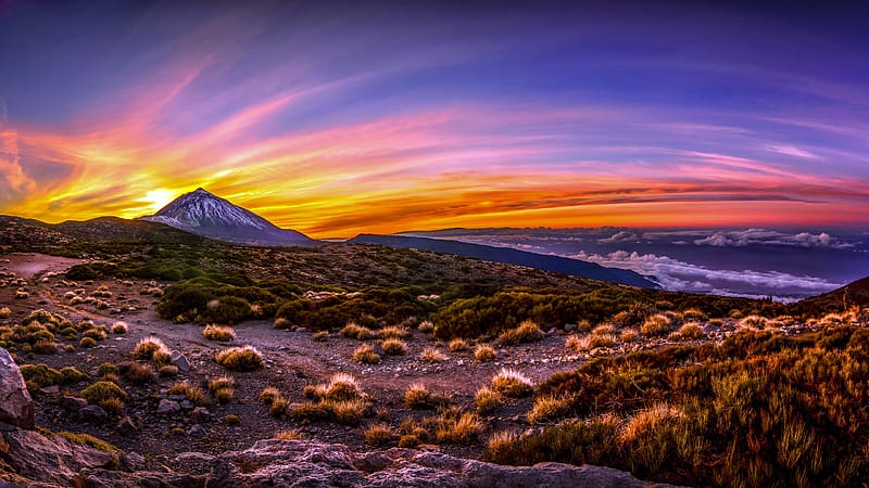 Teide National Park Tenerife Canary Islands Spain Bing, HD wallpaper
