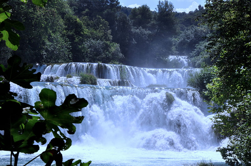 Krka Waterfalls - Croacia Krka expression, new, color, HD wallpaper