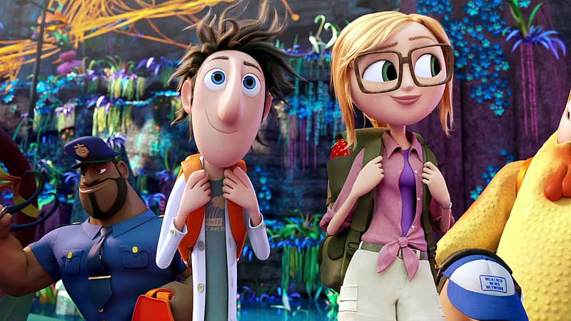 Anna Faris Bill Hader Cloudy with a Chance of Meatballs 2, HD wallpaper