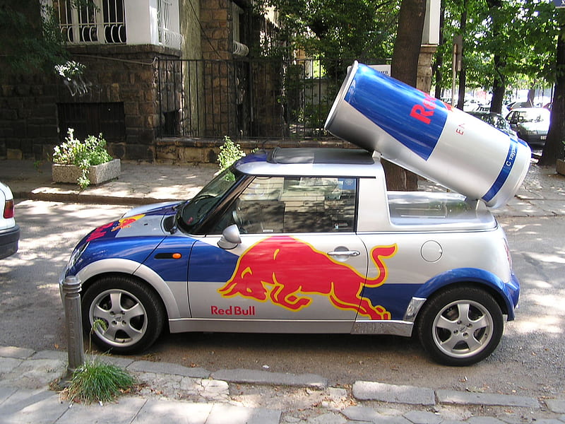 Red Bull, maruti suzuki swift, drink, red bull, car, HD wallpaper