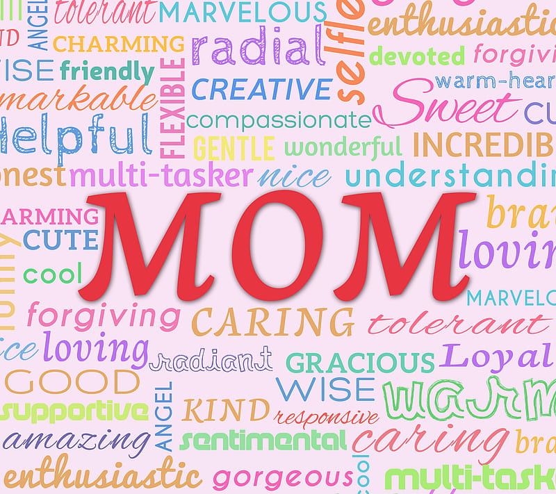 Mom Words, day, family, love, momma, mommy, mothers, zmothers, HD wallpaper
