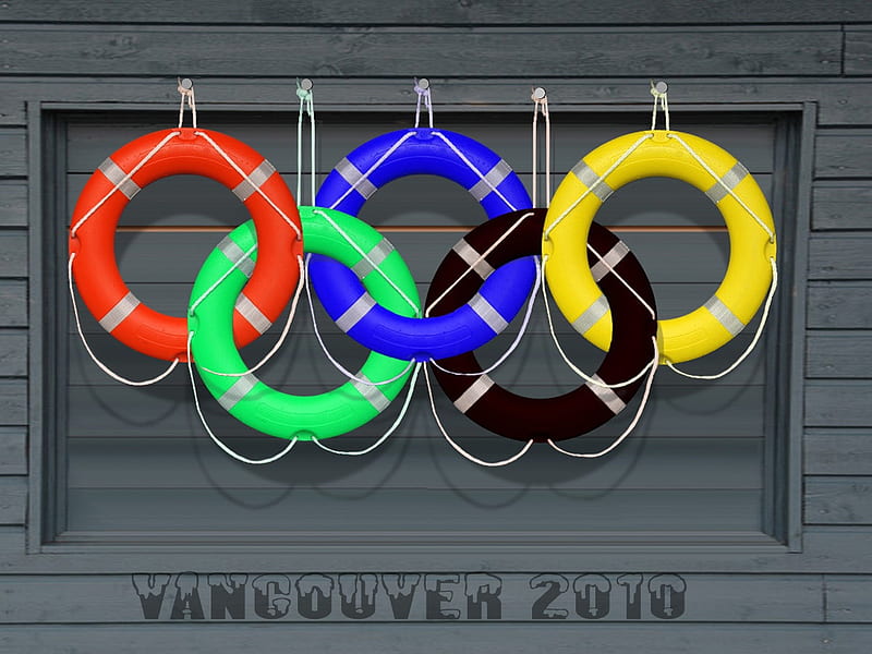 Olympic Lifesavers-Van, lifesavers, vancouver, hot, colors, olympic, HD wallpaper