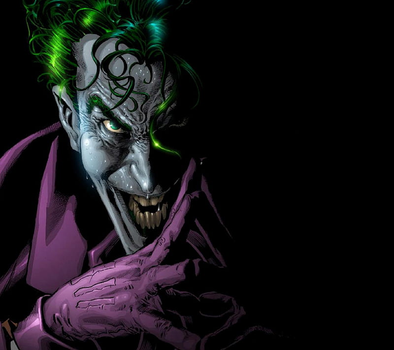 The Joker , batman, enemy, purple, smile, HD wallpaper