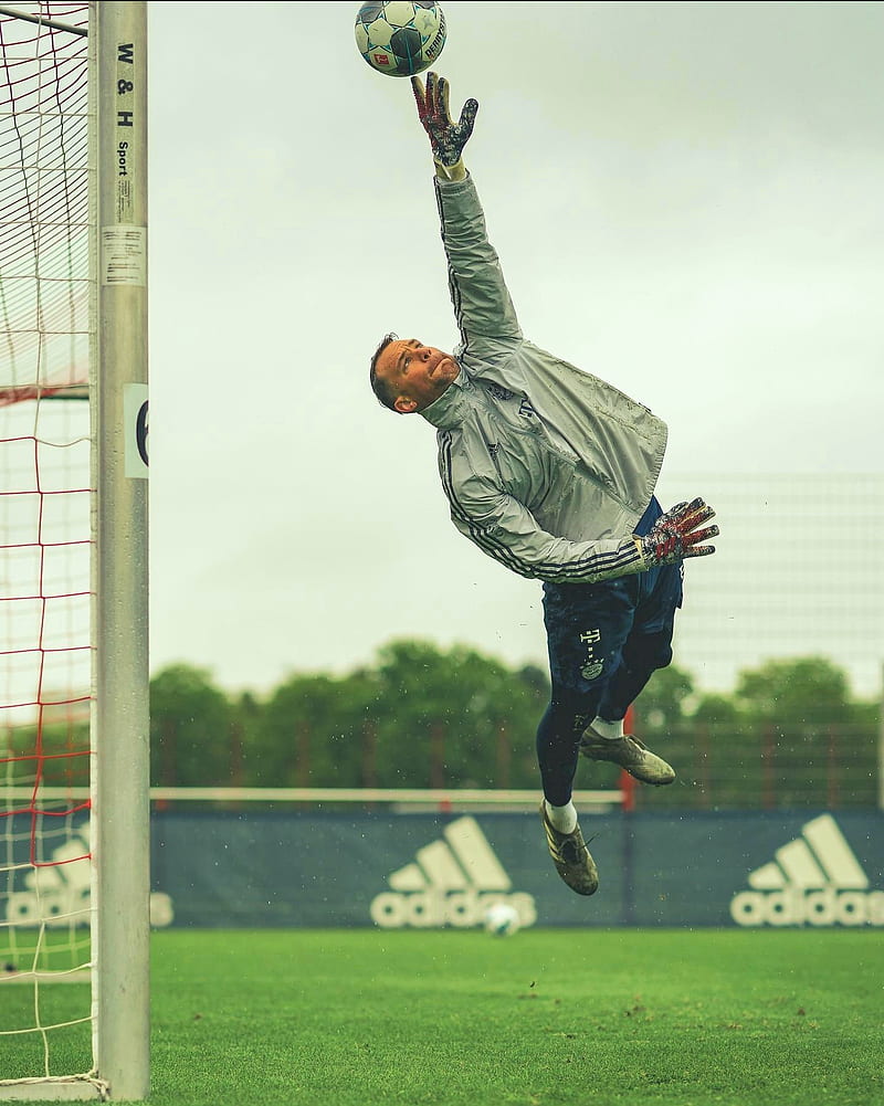 Manuel Neuer, bayern munchen, football, goalkeeper, HD phone wallpaper