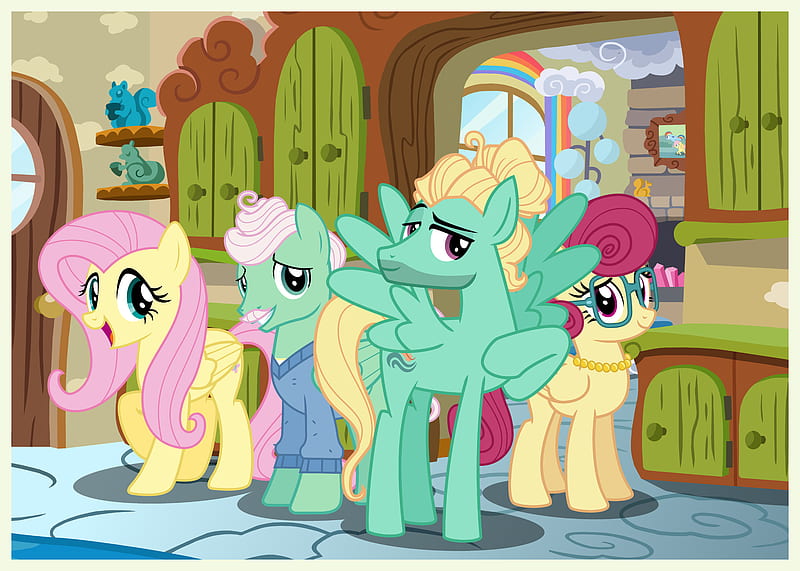 My Little Pony, My Little Pony: Friendship is Magic, Fluttershy (My Little Pony) , Zephyr Breeze , Gentle Breeze , Posey Shy, HD wallpaper