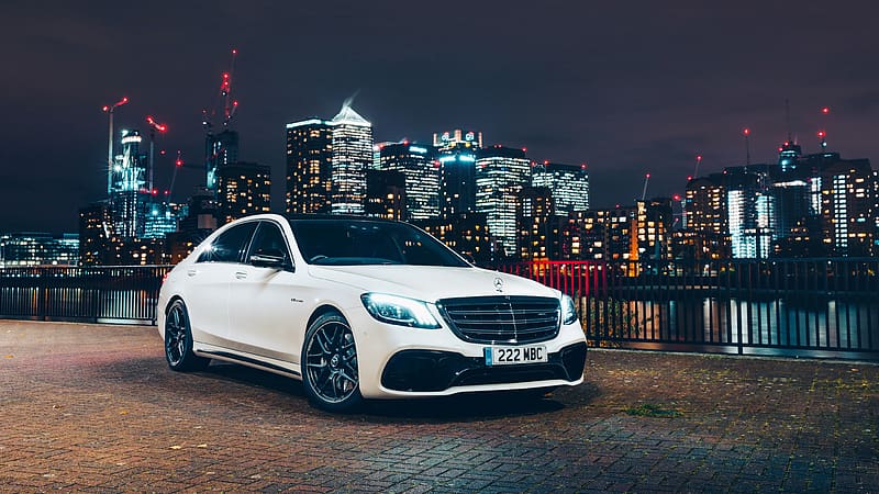 City, Car, Mercedes Benz, Vehicles, White Car, Mercedes Amg S63, HD ...