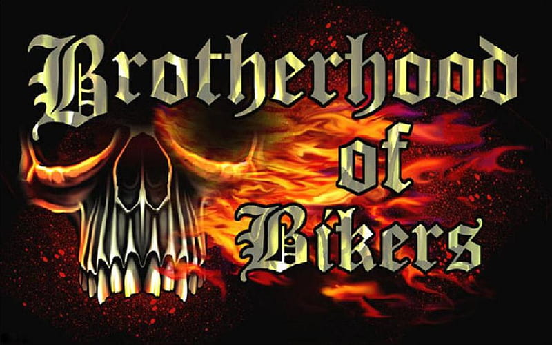Brotherhood, hood, brother, biker, skull, HD wallpaper | Peakpx