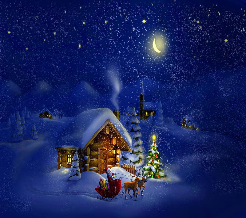 Christmas Eve, bonito, cute, look, nice, HD wallpaper | Peakpx