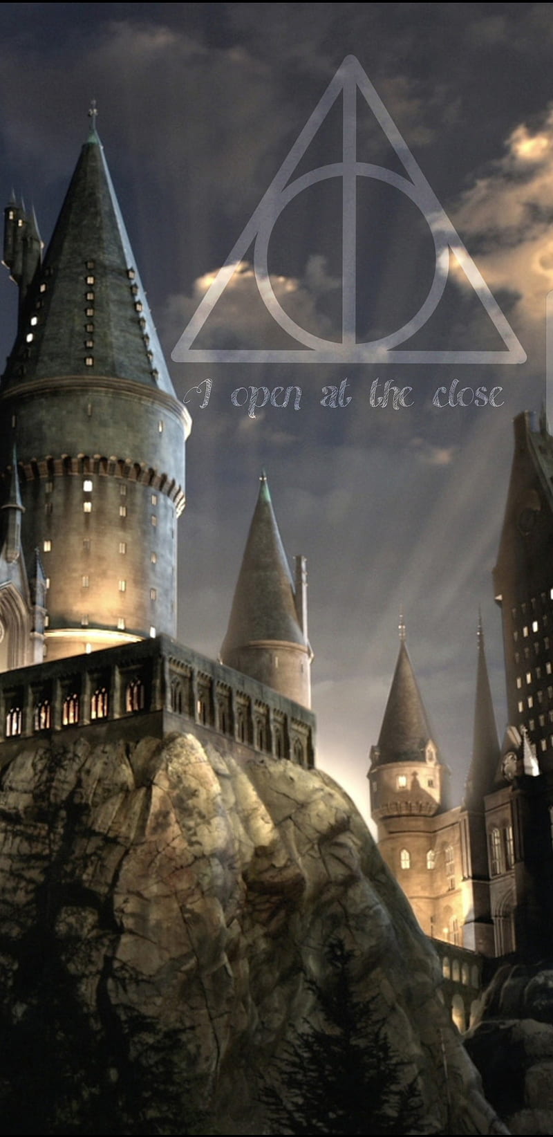 Harry Potter, deathly hallows, hogwarts, HD phone wallpaper