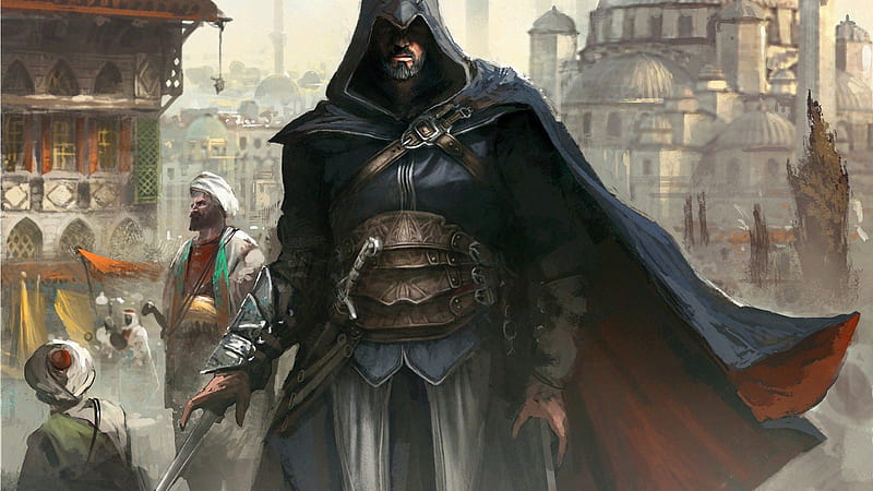 Ezio Auditore de Firenze, revelations, blade, assassins creed, ezio, ezio auditore, assassin, HD wallpaper