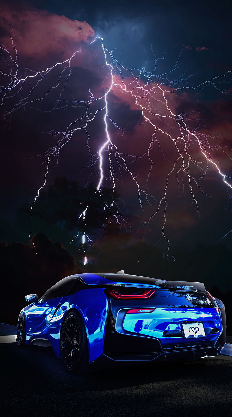 Car Lightening, Car, Tupac2x, awesome, carros, cool, lightening, esports, storm, HD phone wallpaper