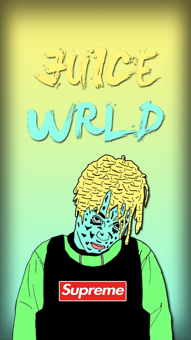 Juice WRLD, art, cool, famous, hypebeast, juicewrld, person, rapper, supreme, HD phone wallpaper