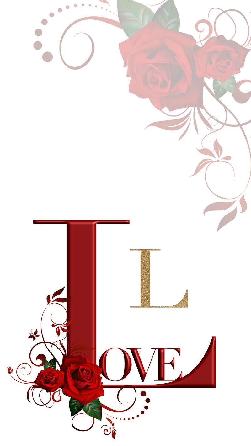 Letter L Love, desenho, flowers, iloveyou, iphone, rose, samsung, HD phone  wallpaper | Peakpx