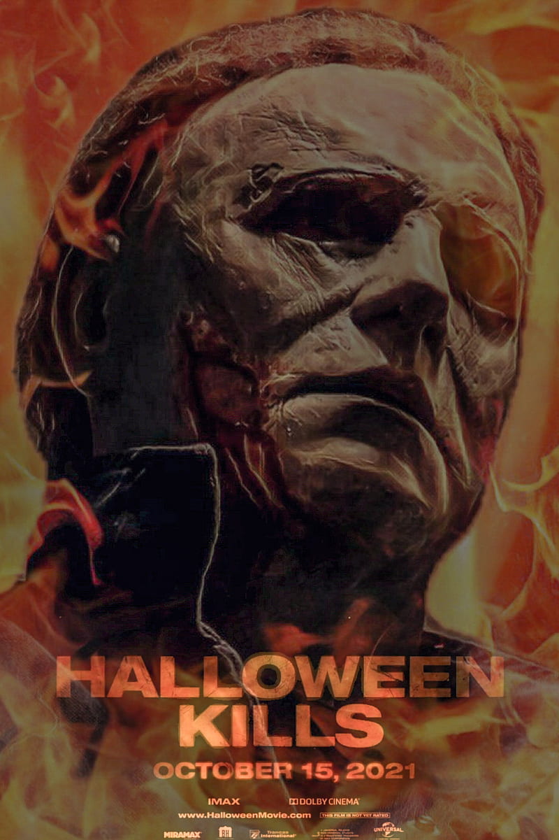 Michael Myers , fire, halloween, halloween kills, horror, michael, michael myers, HD phone wallpaper