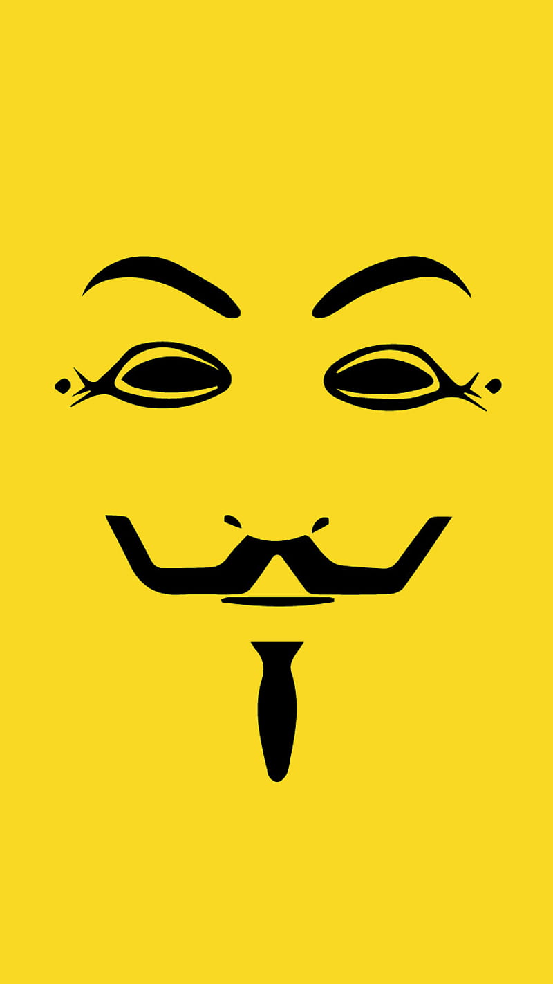 Anonymous, hacker, mask, minimal, HD phone wallpaper