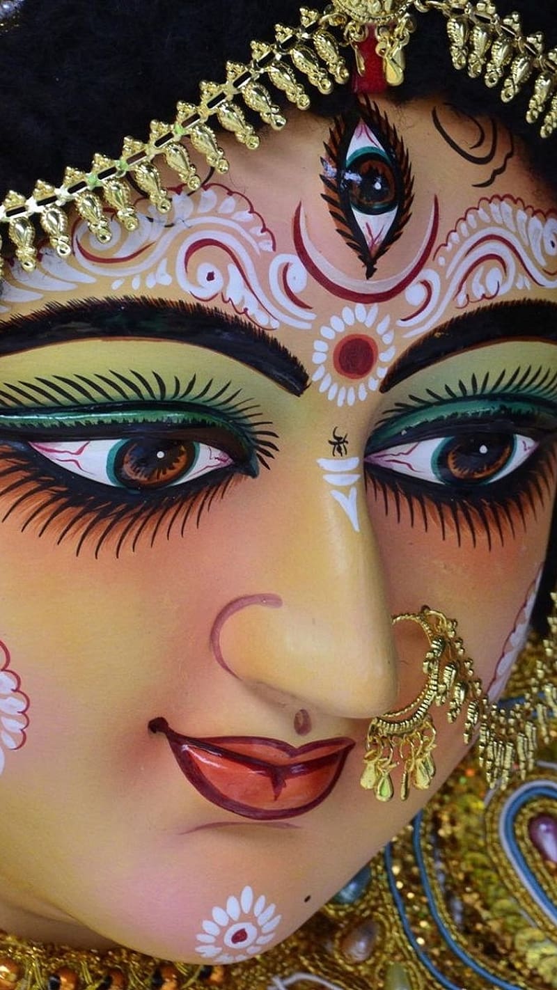 Durga Maa Durga Mata, durga maa , durga mata, maa durga face, navratri special, HD phone wallpaper