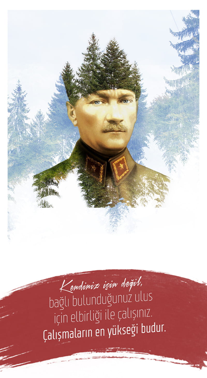 Ataturk, mustafa, kemal, mustafakemalataturk, agac, doga, turk, turkiye, HD phone wallpaper