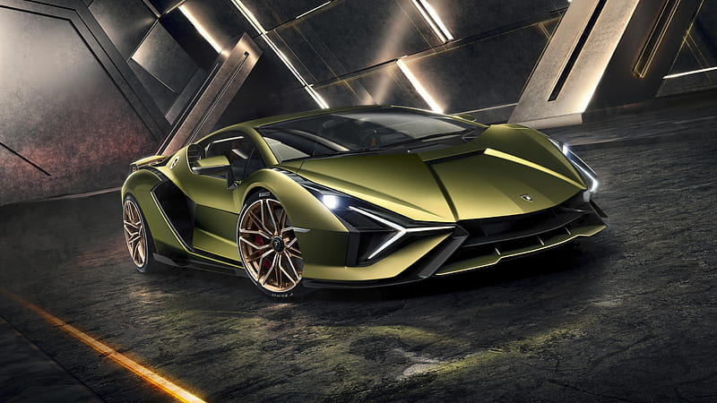 Lamborghini Sian 2019 7, HD wallpaper