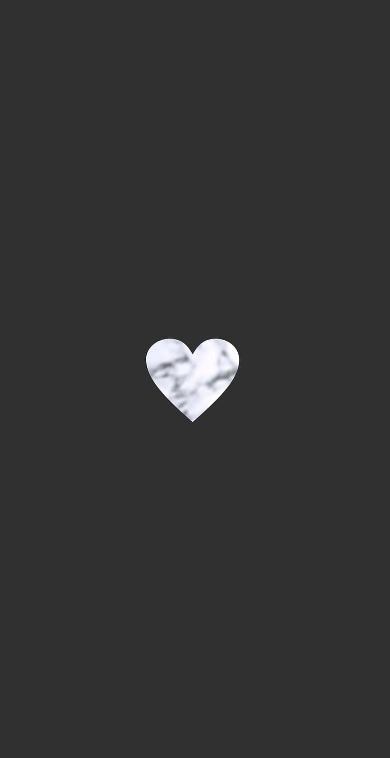 Cute Simple grey heart HD phone wallpaper  Pxfuel