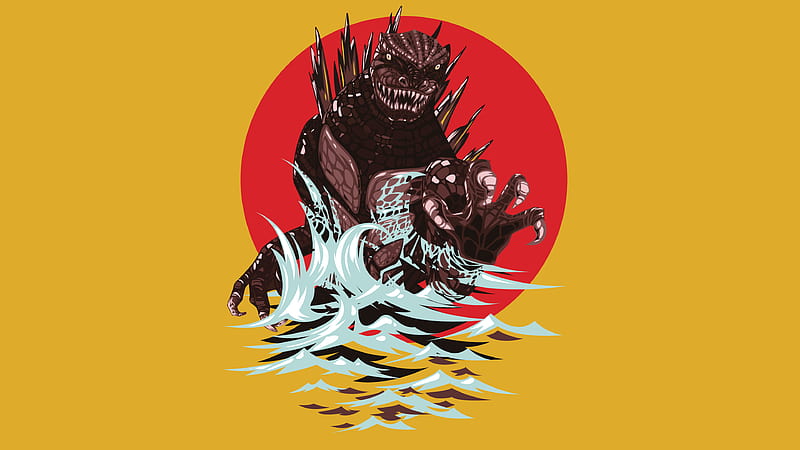 Godzilla, Vector, HD wallpaper | Peakpx