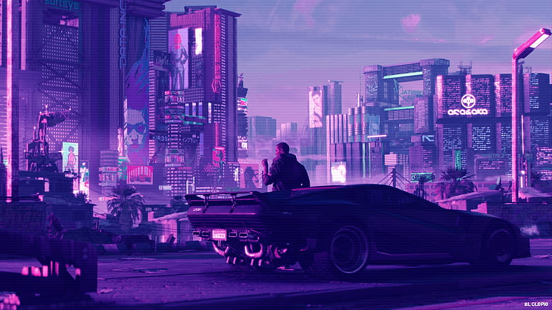 City Glow - Animated by TheFearMaster  Cyberpunk city, Futuristic city,  Neon wallpaper