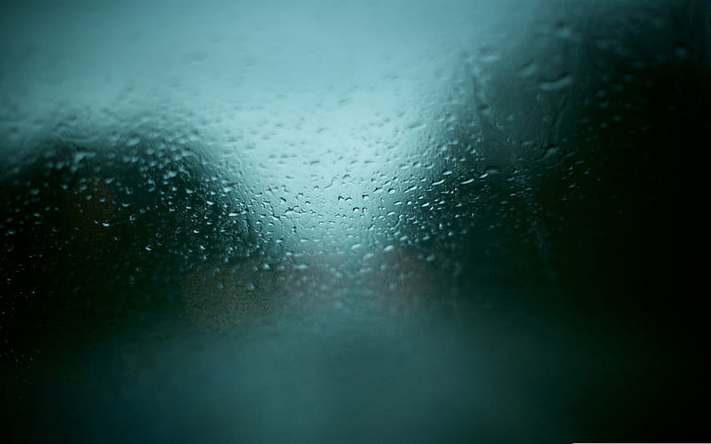 wet glass-Drops of water droplets macro graphy, HD wallpaper