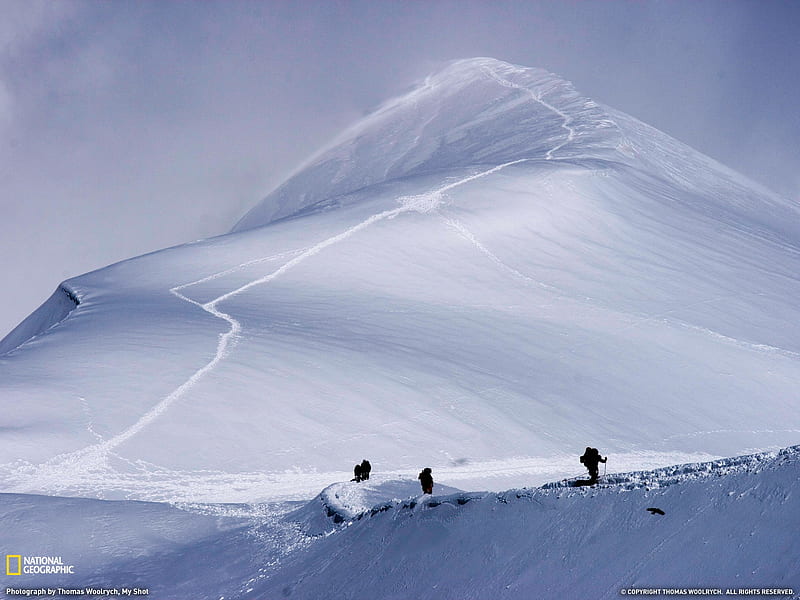 Alpine Climbers Aiguille du Midi-National Geographic Travel, HD wallpaper