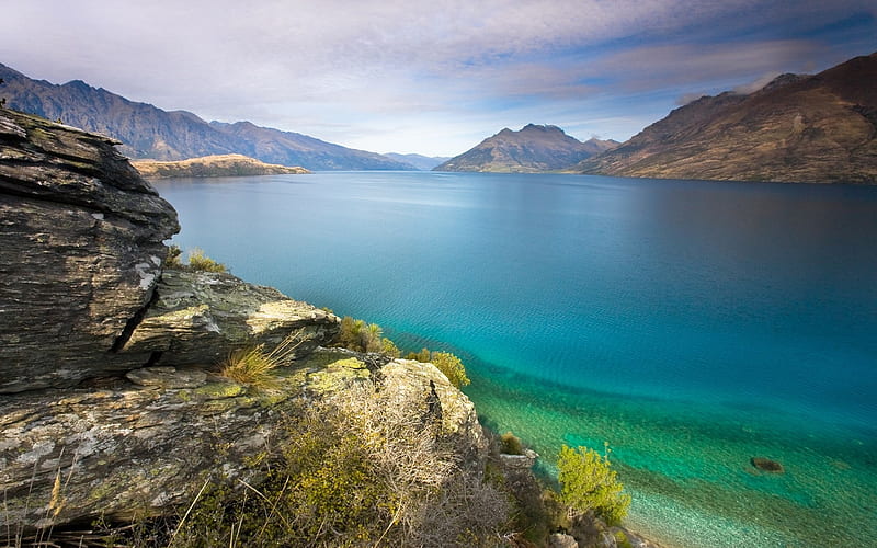 Charming alpine lake-Nature Scenery, HD wallpaper