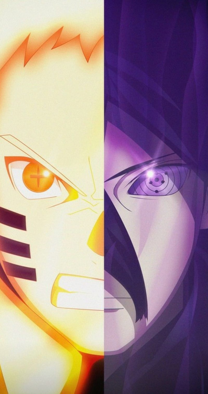 Naruto Sasuke, akatsuki, anime, hokage, purple, rinnegan, uchiha, uzumaki, yellow, HD phone wallpaper