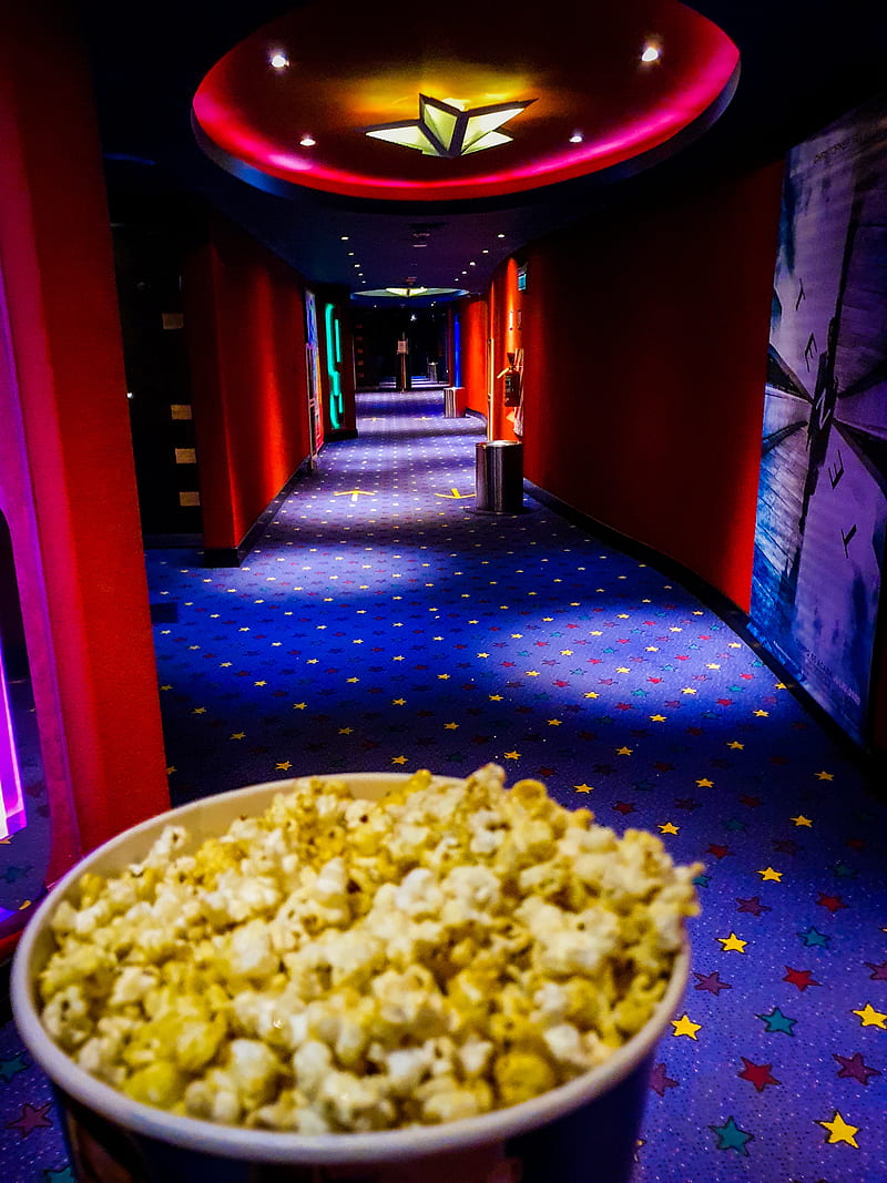 cine, yellow, blue, colors, palomitas, pochoclosred, HD phone wallpaper cine, yellow, blue, colors, palomitas, pochoclosred, HD phone wallpaper
