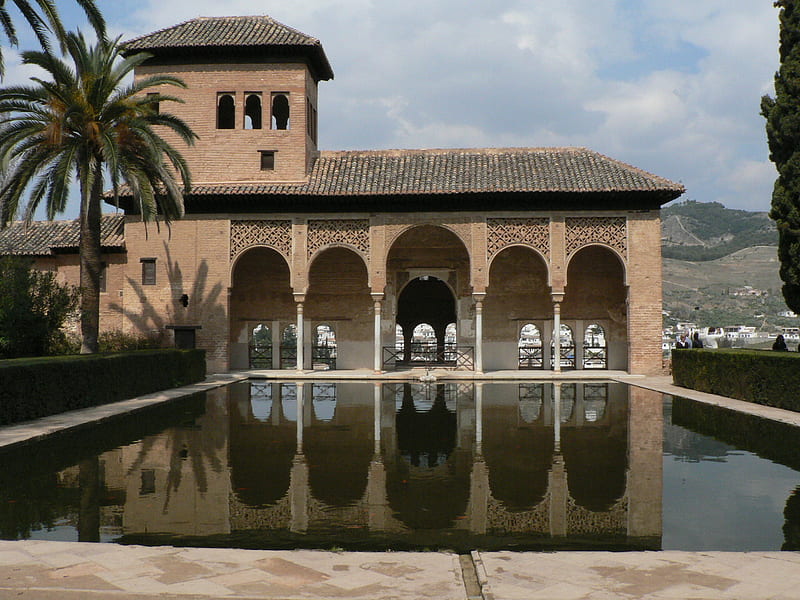 Alhambra Granada, andalucia, art, granada, spain, HD wallpaper