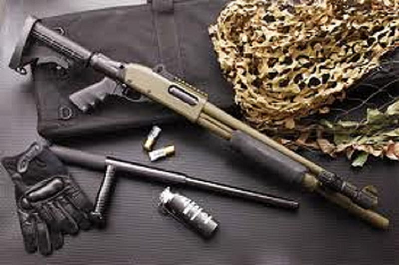 Camoflouge Tactical Shotgun, poliece, sniper, tactical, swat, shotgun, HD wallpaper