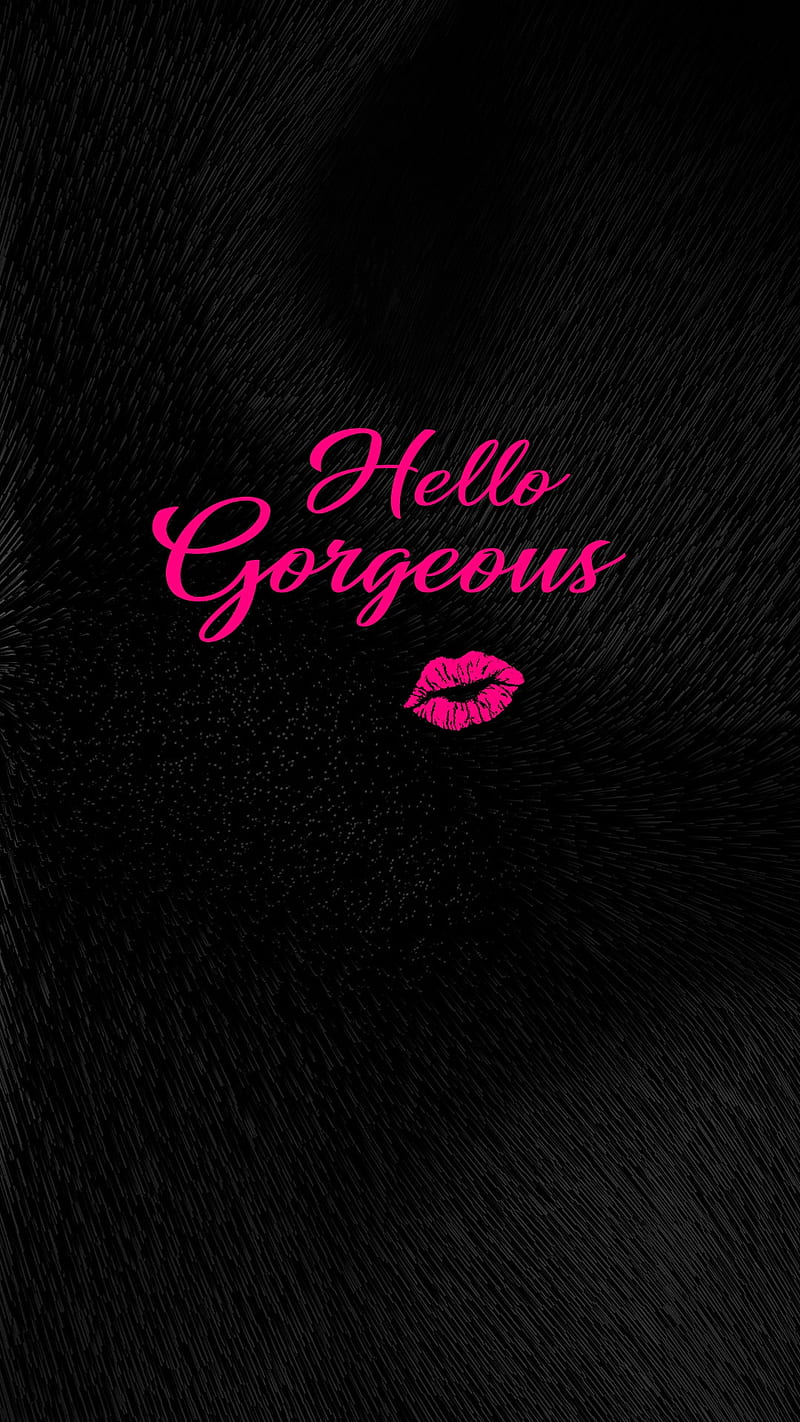 Hola preciosa, negro, cumplido, rosa, Fondo de pantalla de teléfono HD |  Peakpx
